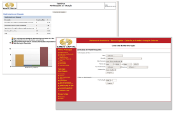 Print screen do Banco Capital
