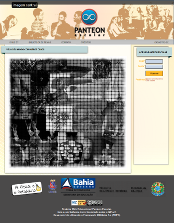 Print screen do Panteon Escolar